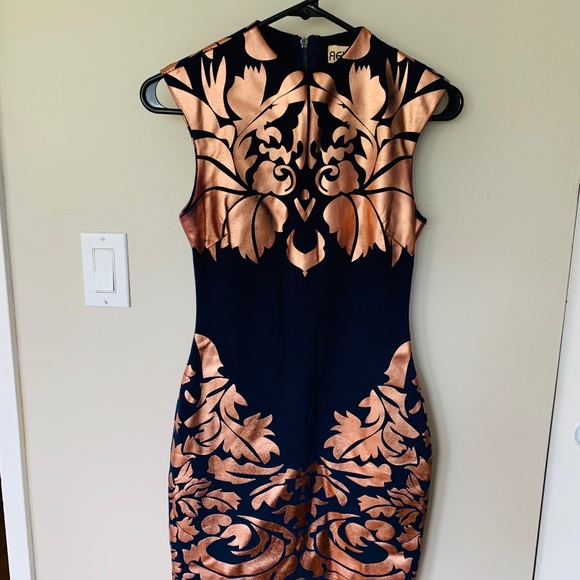 Nasty Gal mini dress with rose gold leaf - Picture 6 of 11